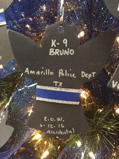 Ornament for K-9 Bruno