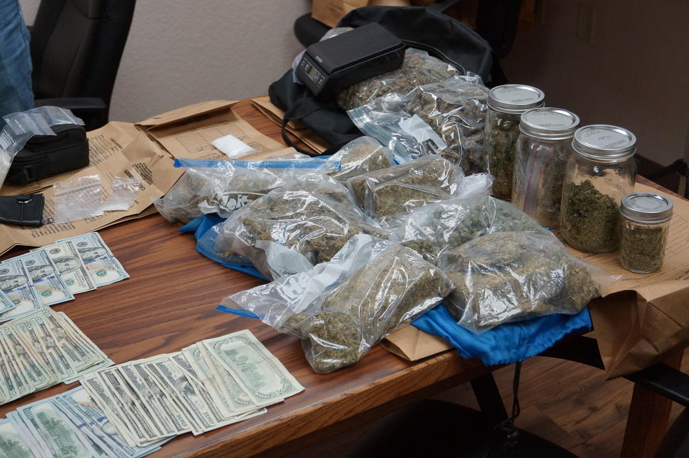 Confiscated Marijuana and Cash