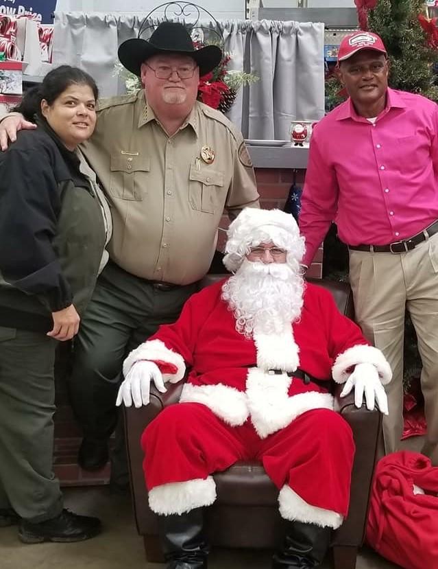 Sheriff Singleton with Santa