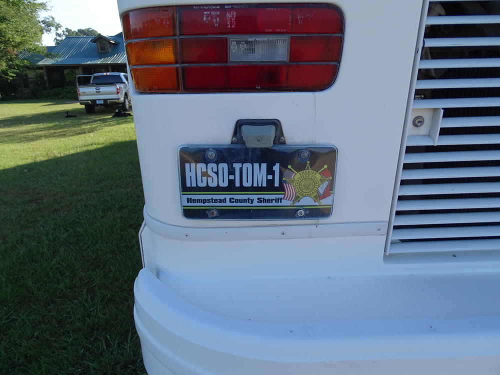 mobile office command center license plate "HCSO-TOM-1"