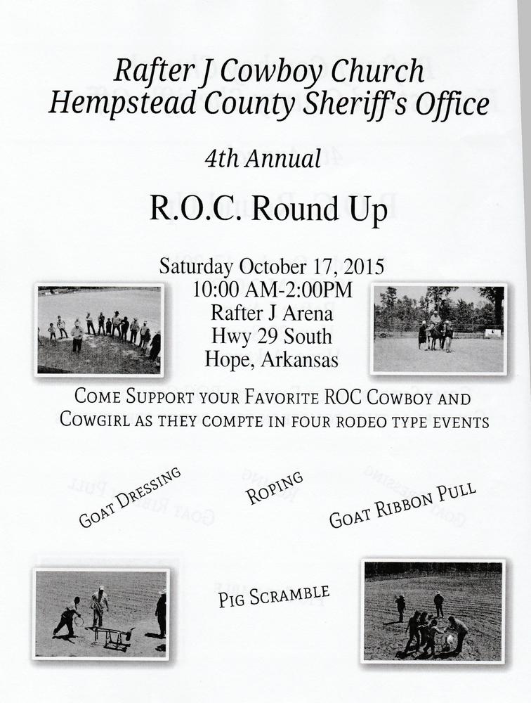 ROC Roundup flyer - information listed below