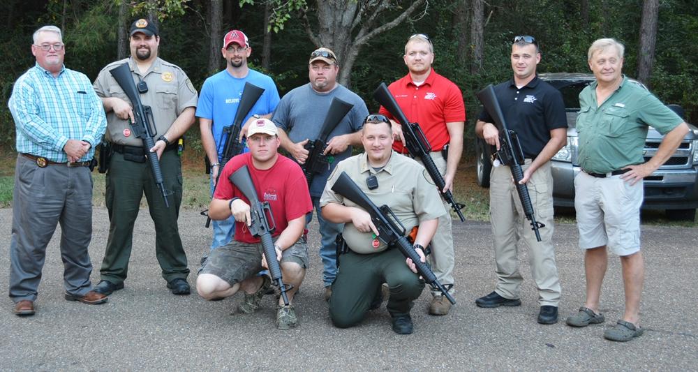 Officers with new guns