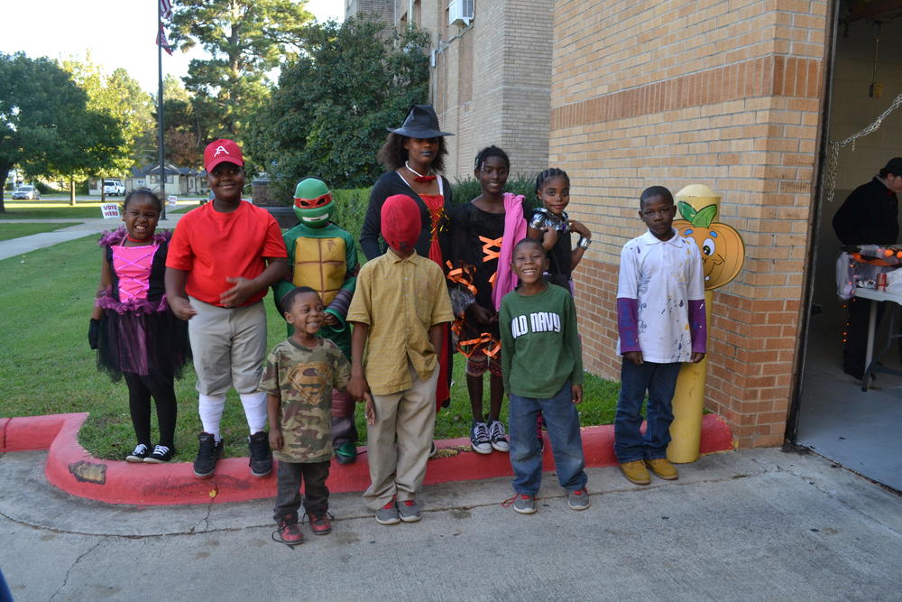 Group of kids in costume