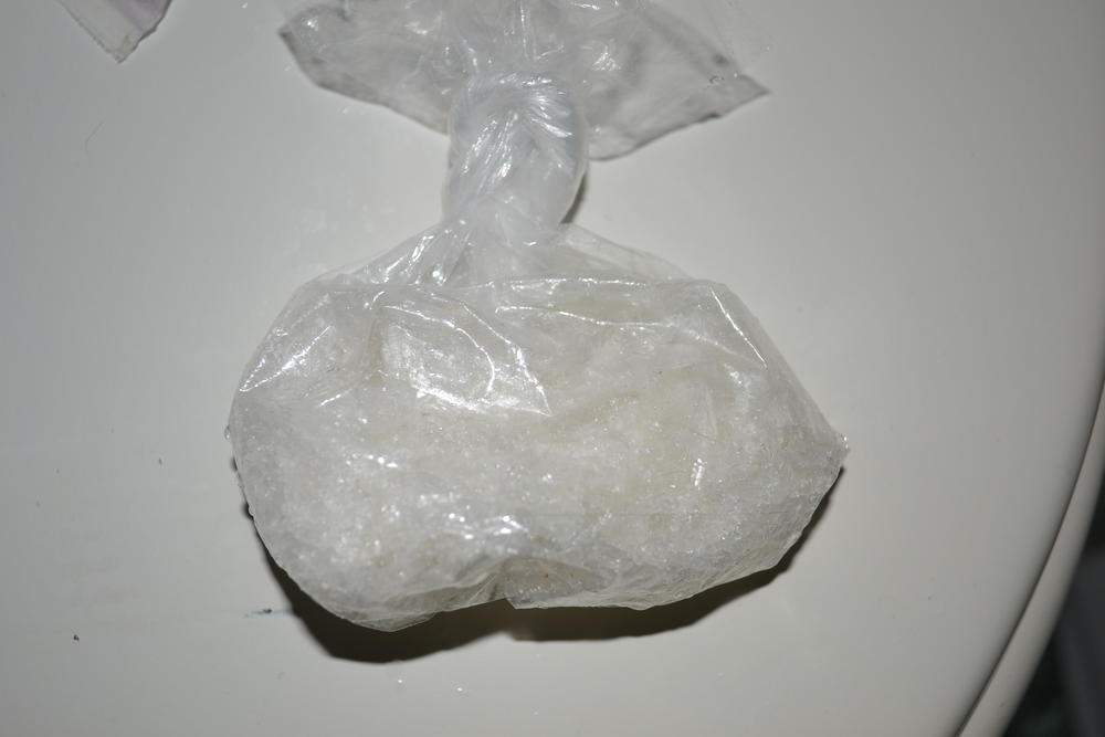 Small bag of confiscated ICE