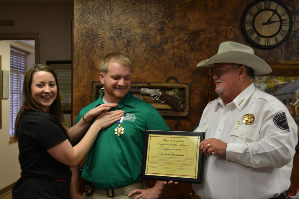 Kayla Dorman, Gary Don Dorman, and Sheriff Singleton